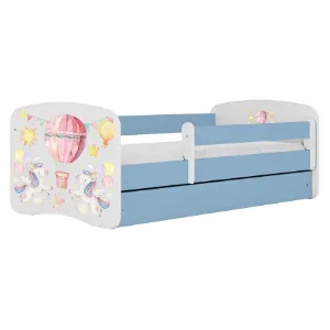 Obrazek Łóżko dziecięce Babydreams+SZ+M niebieski 70x140 balonik