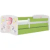 Obrazek Łóżko dziecięce Babydreams+SZ+M zielony 80x160 balonik