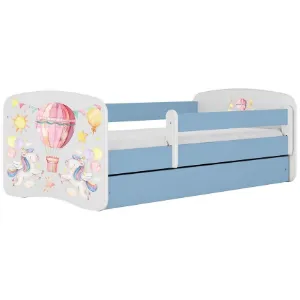Obrazek Łóżko dziecięce Babydreams+SZ+M niebieski 80x180 balonik