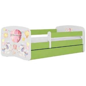 Obrazek Łóżko dziecięce Babydreams+SZ+M zielony 80x180 balonik