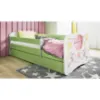 Obrazek Łóżko dziecięce Babydreams+SZ+M zielony 80x180 balonik