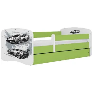 Obrazek Łóżko dziecięce Babydreams+SZ+M zielony 70x140 auto