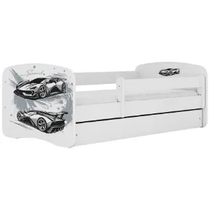 Obrazek Łóżko dziecięce Babydreams+SZ+M biały 80x160 auto