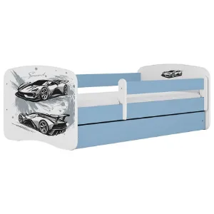 Obrazek Łóżko dziecięce Babydreams+SZ+M niebieski 80x180 auto