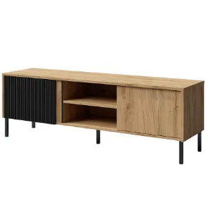 Obrazek Szafka RTV Mia 6 Dąb Odwieczny/Czarny