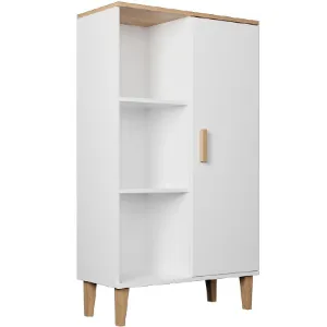 Obrazek Regał Denver Biały/Hikora