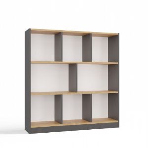 Obrazek Regał Darco 8P antracyt/dąb artisan