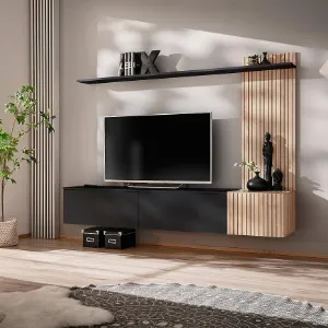 Obrazek Meblościanka Solo Zhj Sl Czarny/Hickory Jackson