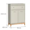 Obrazek Komoda Windsor 4w 90 Kashmir/Dąb Naturalny