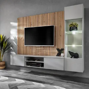 Obrazek Meblościanka Xari Pgas Xr L Perla Gray/Artisan