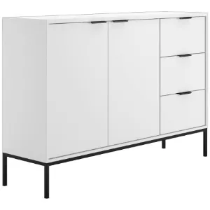 Obrazek Komoda Austin biały/czarny