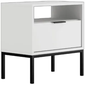 Obrazek Szafka nocna Austin biały/czarny