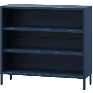 Obrazek Regał Metalowy Niski Luca Modern Dark Blue