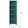 Obrazek Regał Metalowy Wysoki Mario Modern Sea Green