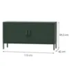 Obrazek Szafka RTV Metalowa Rosa Modern Bottle Green