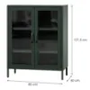 Obrazek Witryna Metalowa Gina Modern Bottle Green
