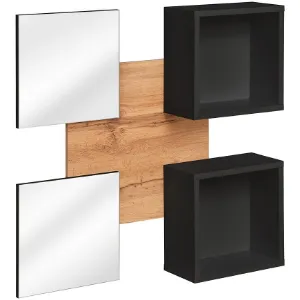 Obrazek Półki Easy+Lustro WTZ EY TYP 07 wotan/czarny