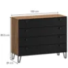 Obrazek Komoda Weil 4S burgund oak