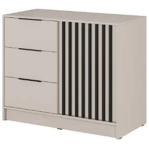 Obrazek Komoda Nelly 1d Cashmere/Czarny