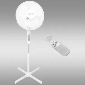 Obrazek Wentylator Podłogowy EKW562 White z pilotem 16”