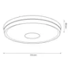 Obrazek Plafon CABO 1383 45W LED + PILOT PL1