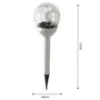 Obrazek Lampa solarna KULKA RGB 8CM CRACK EKO0614