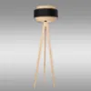 Obrazek Lampa PODŁOGOWA S-SOSNA AB-TRIO JUTE/BLACK LP1