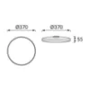 Obrazek 45ID LAMPA 04337 DOWBOR LED C 24W BLACK NW PL1