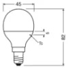 Obrazek Żarówka LED Osram E14 P45 4,9W 4000K 2szt