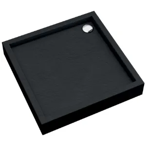 Obrazek Brodzik kwadratowy Astrix 90x90x16 czarny struktura AQM4731CST