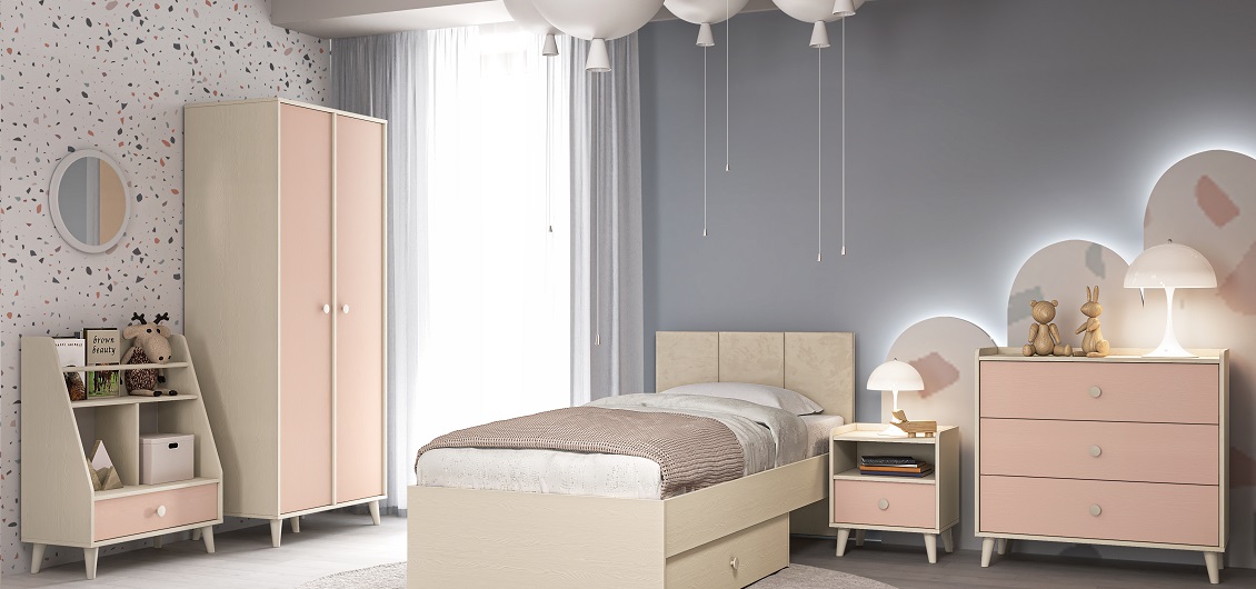 System Mevel Piasek Pustyni/Millenial Pink