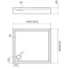 Obrazek Brodzik prostokątny Astrix 80x100 AQM4736