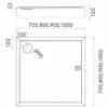 Obrazek Brodzik kwadratowy Black Mat 90x90x12 Espera Plus AQM4631CMG