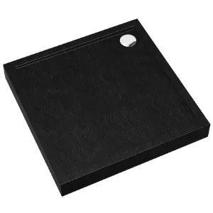 Obrazek Brodzik kwadratowy Black Stone 80x80x12 Espera Plus AQM4630CST
