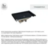 Obrazek Brodzik pięciokątny Caspar New Black Stone 80x80x5 - 3.2397/C/St