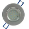 Obrazek Lampa LED oczko srebrny szczotkowany okrągły 3W1 6W 4000K