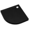 Obrazek Brodzik półokrągły Black Stone 80x80x12 R55 Espera Plus AQM4633CST