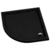Obrazek Brodzik półokrągły Black Stone 80x80x5 R55 Espera AQM263CST