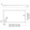 Obrazek Brodzik prostokątny Black Stone 80x100x12 Espera Plus AQM4636CST
