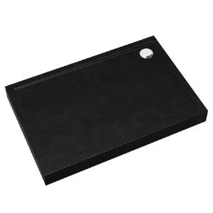 Obrazek Brodzik prostokątny Black Stone 90x100x12 Espera Plus AQM4645CST