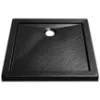 Obrazek Brodzik kwadratowy Aquarius 80/80 stone effect czarny