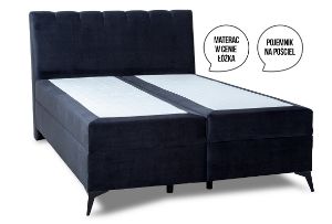 Obrazek Łóżko kontynentalne Diana 160x200 cm czarne