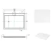 Obrazek Brodzik prostokątny Ultraslim Axim 100/80