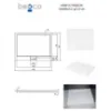 Obrazek Brodzik prostokątny Axim Ultraslim 120x90 biały