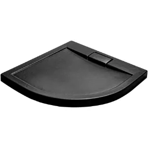 Obrazek Brodzik półokrągły Axim Ultraslim Stone Effect New 80x80 czarny