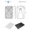 Obrazek Brodzik prostokątny Vexo 150x90 biały