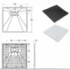 Obrazek Brodzik kwadratowy Vexo 80x80 czarny