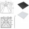 Obrazek Brodzik kwadratowy Vexo 90x90 czarny