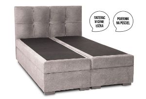 Obrazek Łóżko kontynentalne Fresco 140x200 cm beżowe