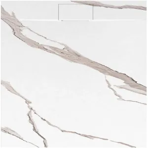 Obrazek Brodzik kwadratowy Bazalt 90x90x2,5 Rea K7002